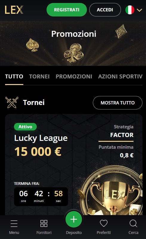 Lex Casino mobile