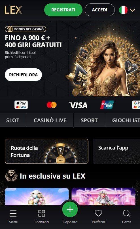 Lex Casino mobile