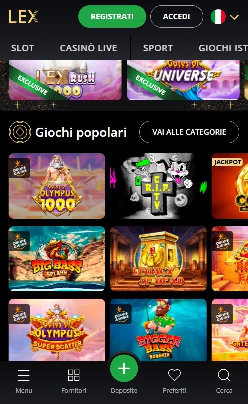 Lex Casino mobile
